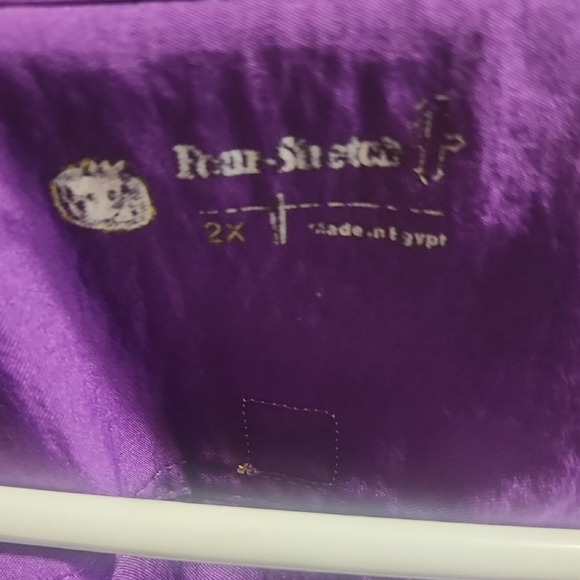 WonderWink Purple and Black Short Sleeve Top - Picture 2 of 6